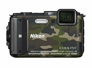 Nikon デジタルカメラ COOLPIX AW130 カムフラージュグリーン(中古品)