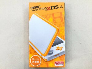 △【21】初期化済み new Nintendo 2DSLL ホワイト×オレンジ 任天堂 ニンテンドー 同梱不可 1スタ