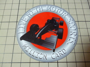 正規品 LIVE WITH MOTOR SPORTS MILLION CARD ステッカー (78mm)