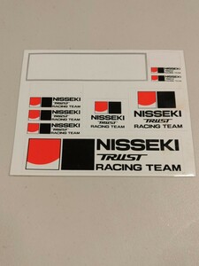 NISSEKI TRUST RACING TEAM　ステッカー　★　日本石油　トラスト　日石　★　ポルシェ　962C　ルマン　グループC　