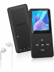 648) DETROVA MP3プレーヤー Bluetooth5.1 音楽プレイヤー 32GB SDカード対応 128GB拡張可能 有線イヤホン付き スピーカー内蔵