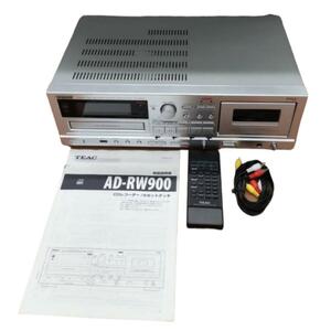 (004070)TEAC CD/カセットレコーダー シルバー AD-RW900-S