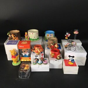 ER0227-12-3 現状品 ディズニー 置物 インテリア まとめ オブジェ プーさん プランター ミッキー 最大10×16×15cm 120サイズ