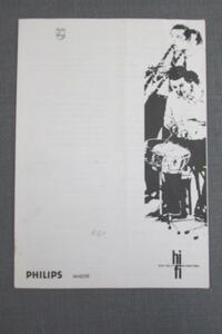 S0154【取扱説明書】PHILIPS　ステレオ・プリアンプ　AH209