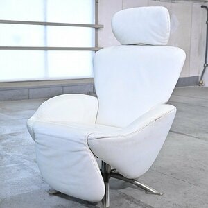 最高級 Cassina 104万「K10 DODO」シェーズロング リクライニングソファ 本革 喜多俊之 1人掛け カッシーナ ドド モダン ハイクオリティ