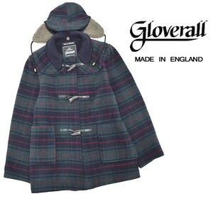 GLOVERALL(グローバーオール)　レディス　フライトキャップ付き ダッフルコート　Size：8-9YEARS　英国製　845521F1540-108BB