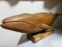 木彫りのクジラ　牡鹿半島　鮎川港　鯨友会推薦品