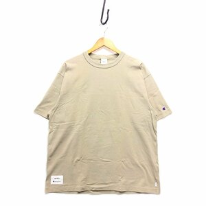 WTAPS ダブルタップス × CHAMPION チャンピオン 半袖Ｔシャツ ベージュ サイズXL 正規品 / B4697