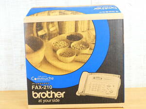 未使用 brother ブラザー パーソナル 感熱紙 ファクシミリ Commuche FAX-210 Fax 電話 コピー 機能 電話機 ※箱開封済み