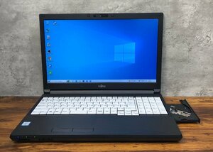 1円～ ●富士通 LIFEBOOK A746/P / Core i7 6600U (2.60GHz) / メモリ 8GB / SSD 256GB / DVD / 15.6型 フルHD (1920×1080) / Win10 Pro