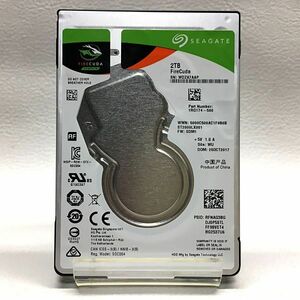 7AAP【送料無料・SSHD・2TB・ウスガタ7mm厚（正常品）】SEAGATE ST2000LX001-1RG174（2000GB / 2.5インチ 7mm厚）★一週間保証★