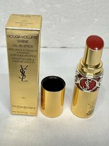 4375] 新品 未使用 イヴ・サンローラン YVES SAINT LAURENT ルージュ ヴォリュプテ シャイン No.161 ROUGE VOLUPTE SHINE YSL 口紅 3.2g