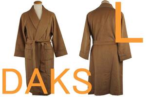 特価即決●ダックス DAKS 男性用 アンゴラ・ウール・シルク混高級ガウン（L）№501 新品 50%OFF 送料無料