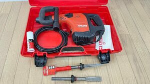 ★中古★HILTI ヒルティ ハツリ機 TE500-AVR 削岩機 ブレーカー 斫り 電動ハンマー 100V SDSMAXシャンク ワンタッチ チゼル付 コンクリ)倉a