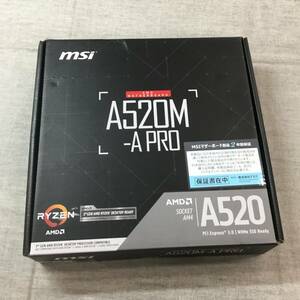 現状品 MSI マザーボードA520M-A PRO 【Ryzen 5000シリーズ (AM4)対応】 Micro ATX [AMD A520搭載] MB5136