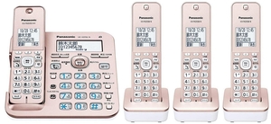 子機3台 親機受話器コードレスタイプ　パナソニック 留守番電話機 「VE-GD56DL-N or VE-GZ51DL-N(子機1台付)」＋増設子機2台 迷惑電話対策