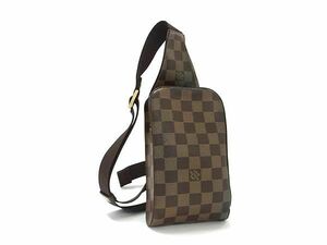 1円 ■美品■ LOUIS VUITTON ルイヴィトン N51994 ダミエ ジェロニモス クロスボディ ショルダーバッグ ボディバッグ ブラウン系 BG7832