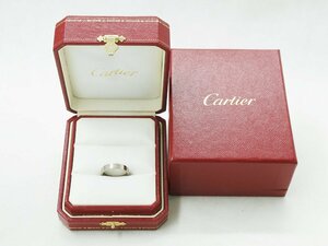 ☆【中古】Cartier カルティエ ラブリング K18WG 750刻印 ホワイトゴールド 指輪 リング#16.5 k_b 24-1259