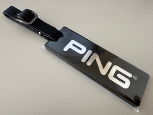 PING ピン ネームタグ ネームプレート ブラック X シルバー 未使用新品