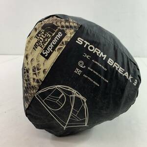 (25738)▽【1円スタート】SUPREME シュプリーム x THE NORTH FACE ザ・ノースフェイス Snakeskin Taped Seam Stormbreak 3 テント 中古品