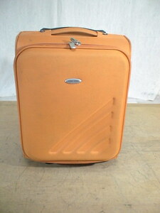 3980　NOBLE ROAD　オレンジ　スーツケース　キャリケース　旅行用　ビジネストラベルバック