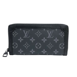 ルイ・ヴィトン LOUIS VUITTON トランク ジッピーウォレット M80558 モノグラム エクリプス モノグラム エクリプス 長財布 メンズ 中古