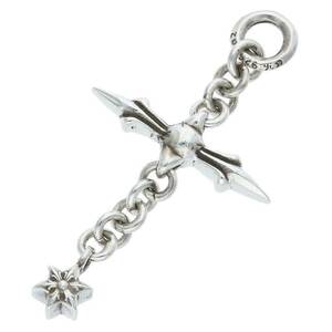 クロムハーツ Chrome Hearts ROLY CROSS/ローリークロス チャーム/シルバーネックレストップ 中古 SJ02