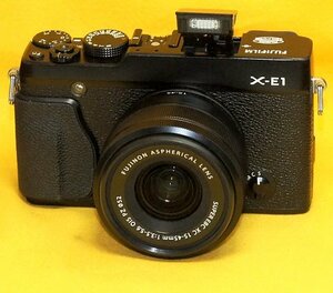 ★一発即決★FUJIFILM X-E1★純正ズームレンズ＆32GB＆おまけ付★最新ファームウェアに更新済です★ミラーレス★