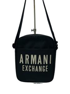 ARMANI EXCHANGE◆ロゴ/ショルダーバッグ/ナイロン/BLK/プリント