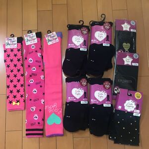 ガールズタイツ と長い靴下★女の子用★新品　10点セット