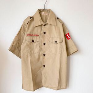 キッズ 子供用ビンテージ ヴィンテージBOY SCOUTS OF AMERICA OFFICIAL SHIRSオフィシャル シャツ ボーイスカウト アメリカUSA半袖トップス