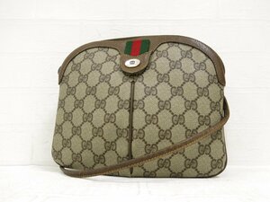 ◆超美品◆GUCCI オールド グッチ◆GGスプリーム◆シェリー◆PVC レザー 本革◆ショルダー バッグ◆茶系◆イタリア製◆ヴィンテージ◆A4736