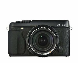 FUJIFILM ミラーレス一眼 X-E2 ズームレンズキット ブラック F X-E2B/1855K(中古品)