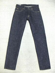 新品:ONI DENIM(鬼デニム).スリム テーパード デニム 31(ONI-585XX/Semi Tight Straight 16.5oz XX Denim/赤耳/チェーンステッチ/W83股下84