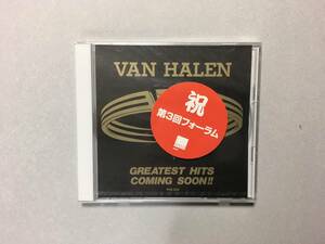 VAN HALEN GREATEST HITS COMING SOON!! PROMO　新品