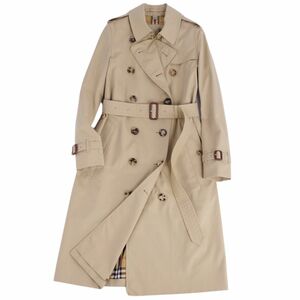 極美品 バーバリー BURBERRY コート トレンチコート THE KENSINGTON ケンジントン 英国製 アウター レディース UK2 IT34 cg12mr-rm05f07744