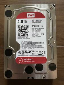 Western Digital WD40EFRX 4TB SATA 3.5インチ WD Red NAS内蔵ハードディスク 中古美品99.99%新