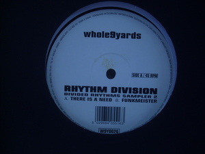 ■12インチ　RHYTHM DIVISION / DEVIDED RHYTHMS SAMPLER 2 / UK盤 WHOLE9YARDS W9Y0026 ◇r21110