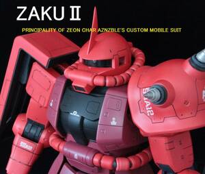 ZAKU Ⅱ　1/48　メガサイズ　ザク　完成品　改造箇所多数　シャア専用　