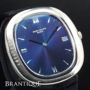 ◆超希少◆ PATEK PHILIPPE パテックフィリップ ゴールデンエリプスジャンボ K18WG Ref.3589 総重量43.1g 自動巻 メンズ 腕時計 「22595」