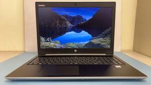 中古ノートパソコン★Windows10★hp Core i5-7200U/@2.71GHz/8GB/SSD 240GB/15インチ以上★