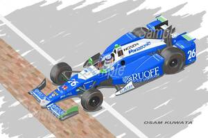 イラスト INDY500 WINNER A4サイズ 額入り