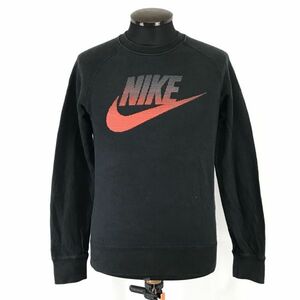 ナイキ/NIKE★ビッグロゴ/長袖トレーナー/スウェット【メンズS/黒/black】Tops/Shirts/Trainer◆BH559