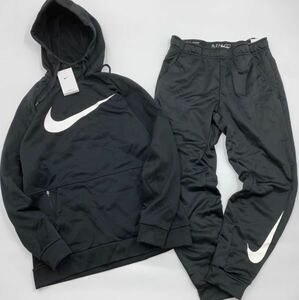 NIKE ナイキ サーマフィット ビッグスウォッシュ フリース 上下セット 黒 L DV8009/932258-010 23-1127-1-1/2