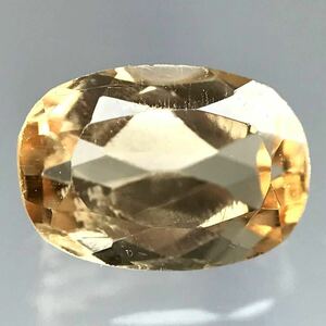 (天然インペリアルトパーズ1.134ct)a約7.2×5.0mmソーティング付 ルース 裸石 宝石 ジュエリー imperial topaz i