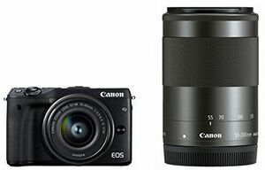 Canon ミラーレス一眼カメラ EOS M3 ダブルズームキット(ブラック) EF-M15-45mm F3.5-6.3 IS STM EF