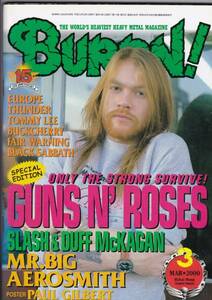 ☆即決！ BURRN 2000年3月 GUNS N