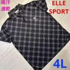 ELLE SPORT エルスポーツ　レディース　速乾　吸汗　半袖　シャツ　4L