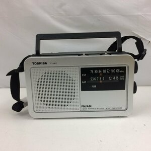 f300*80 【やや傷汚れ有】 TOSHIBA 東芝 ポータブルラジオ AM/FMラジオ TY-HR2 シルバー