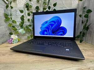 【動作OK♪】HP ZBook 17 G6[Core i7(9750H) 2.6GHz/RAM:16GB/HDD:1TB/17.3インチ]Windows 11 動作品